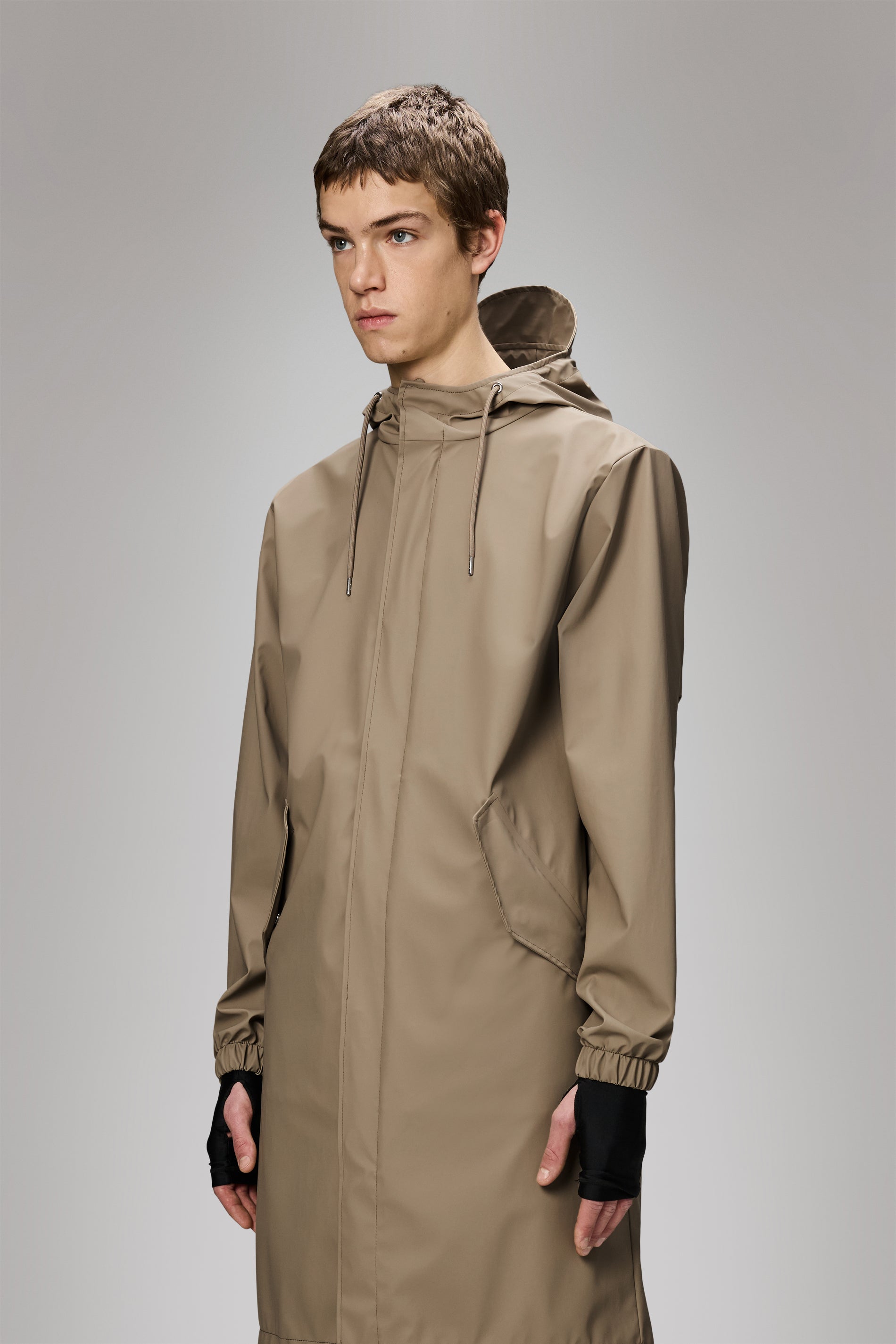 Rains Fishtail Parka Beige Jacket